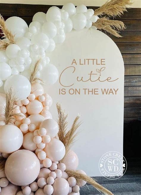 A Little Cutie is on the Way Baby Shower Party Decal Sign - Etsy