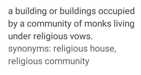 what is monastery ? explain full detail - Brainly.in