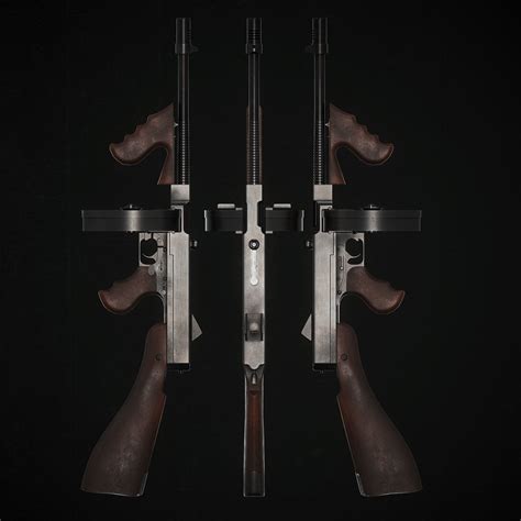 3D model M1 Thompson VR / AR / low-poly | CGTrader