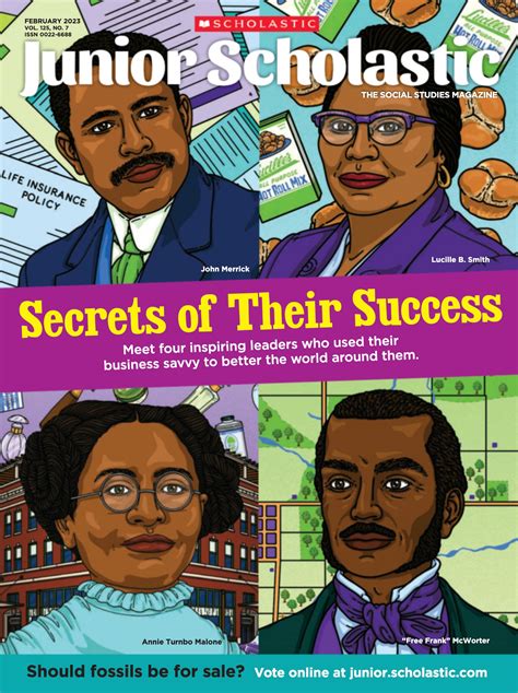 junior scholastic: the secrets to their success — ELIANA RODGERS