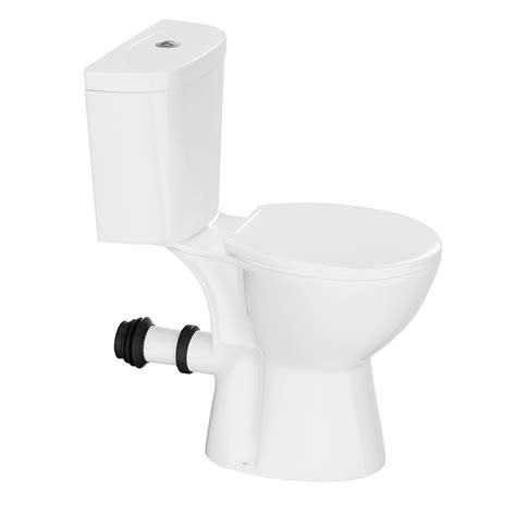 SUPERFLO 19＂Rear Outlet Toilet| Dual-Flush Round Two-Piece Toilet ...