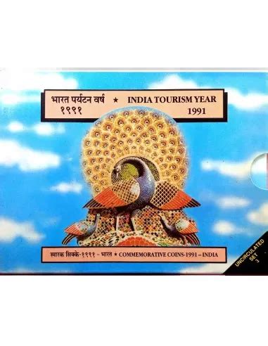 Year 1991-India Tourism Commemorative UNC 3 Coins Set