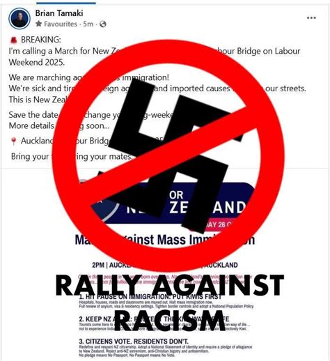 Counter rally against NZ fascism, Auckland Harbour Bridge, 27 October ...