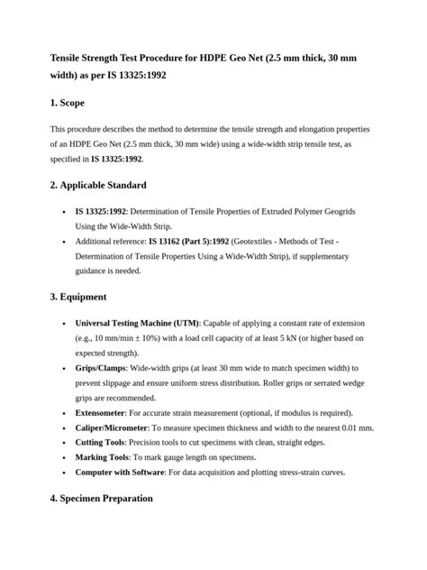 HDPE Testing Procedures 的图像结果