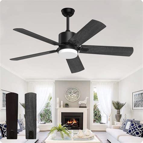 Biukis Ceiling Fans with Lights and Remote, 52 Inch Outdoor Ceiling Fan ...