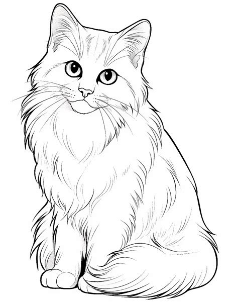 Cat Coloring Pages Realistic Pdf