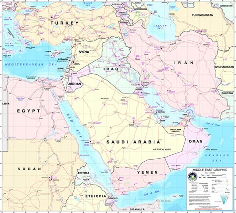 Qatar On Middle East Map