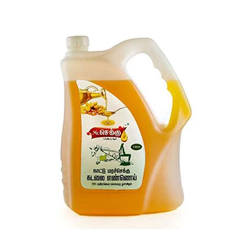 Mr.Chekku Groundnut Oil,mumfali oil for Cooking -2L and Sesame Oil-100% ...