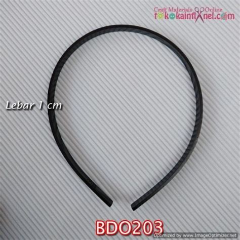 BDO203 Rangka Bando Hitam Tidak Bergigi 1cm
