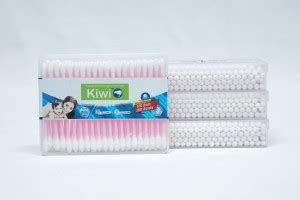 KIWI Cotton Ear Buds/Swabs (Pack of 4) 100% Pure & Soft Cotton, 100 ...