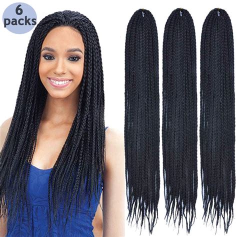Buy 24" Box Braids 22Strands Senegalese Twist Braids Crochet Hair ...