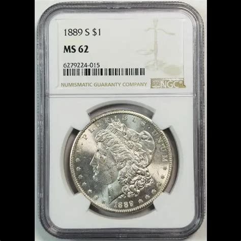 1889-S Morgan Silver Dollar NGC MS-62 - Bob Paul Rare Coins