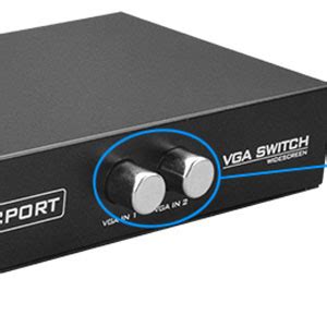 VIBOTON VGA 2 in 1 Out 2 Port VGA Switch Press Button Two Way VGA Video ...