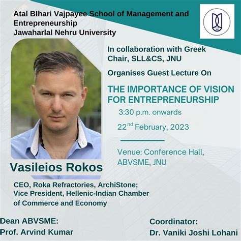 ABVSME organises a guest lecture by Vasileios Rokos | Welcome to ...