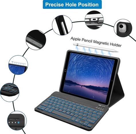 Buy IVEOPPE iPad Air 5th 4th Generation Case with Keyboard 10.9 Inch ...