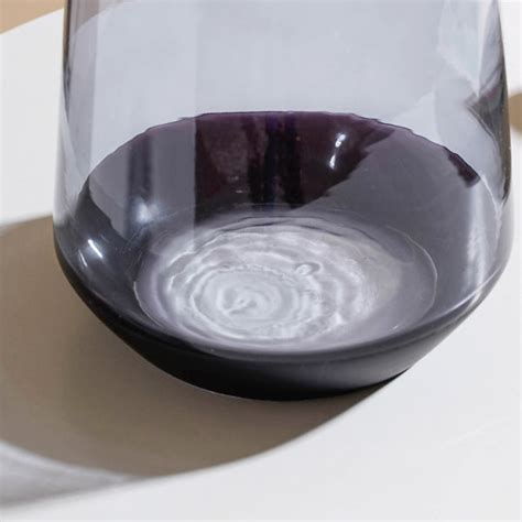 Clear Glass Vase Grey 7 Inch Online - Premium Vase | Nestasia