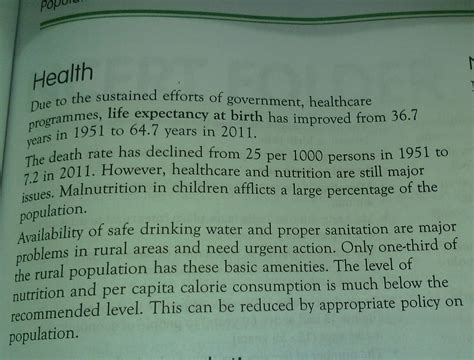 Why health is considered most important component of population ...
