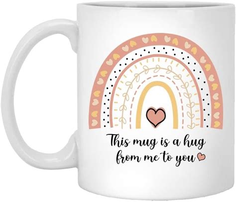 Buy This Mug Is A Hug From Me To You Mug, Rainbow Mug, Hug In A Mug ...