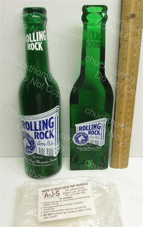 Latrobe Brewing Co Rolling Rock Beer Older 1990s Half Bottle Shape NEW ...
