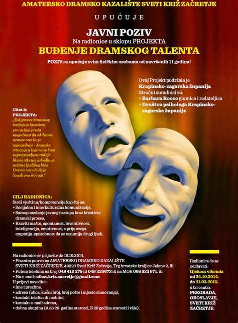Javni poziv na radionicu "Buđenje dramskog talenta" — Novosti ...