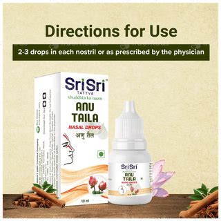 Sri Sri Tattva Anu Taila Nasal Drop 10 Ml - Uses, Side Effects, Dosage ...