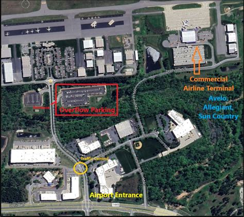 Concord Padgett Airport Terminal Map - All Maps