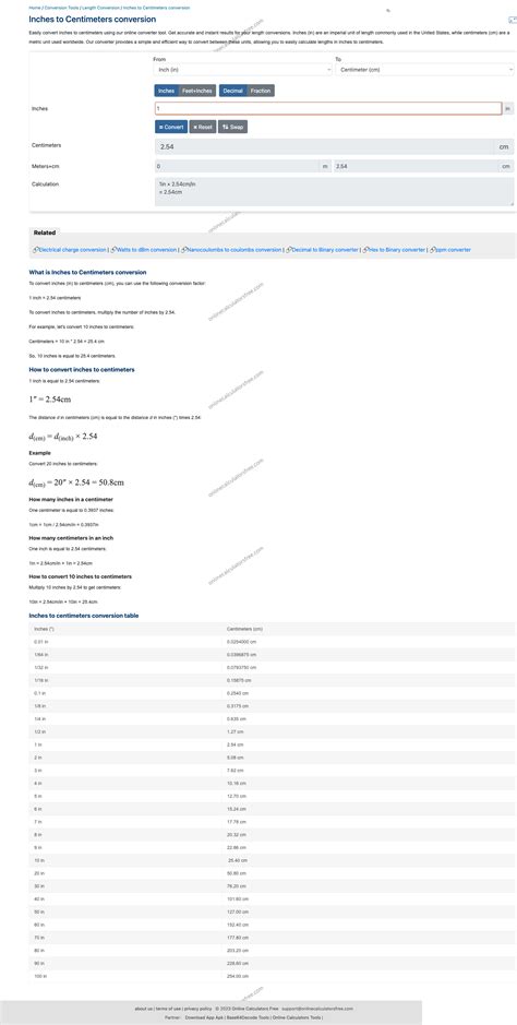 32 Inches to Centimeters | Convertidor de Pulgadas a cm | Rápido y ...