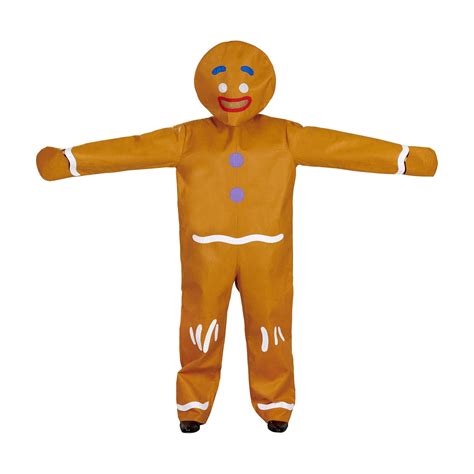 Angels Costumes Gingerbread Man Halloween Costume for Adults, One Size ...