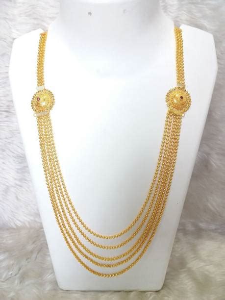 Long Gold Necklace Online at Best Prices in India | Flipkart.com