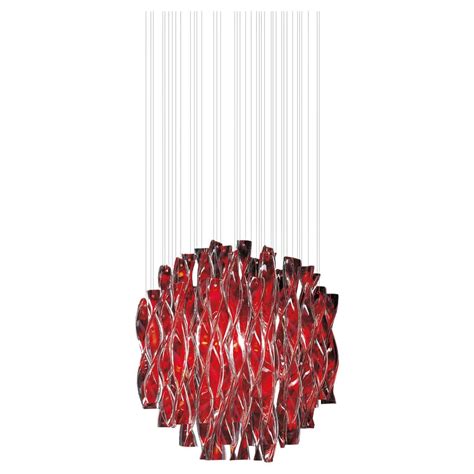 Axolight Avir Large Pendant Lamp in Chrome and White by Manuel and Vanessa Vivian For Sale at ...