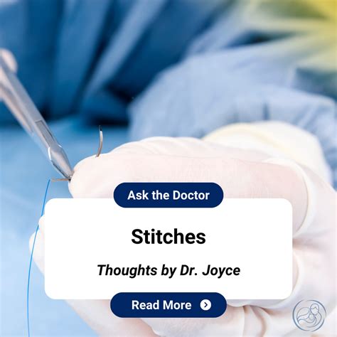 Dr. Joyce: Stiches - St. Gianna Clinic