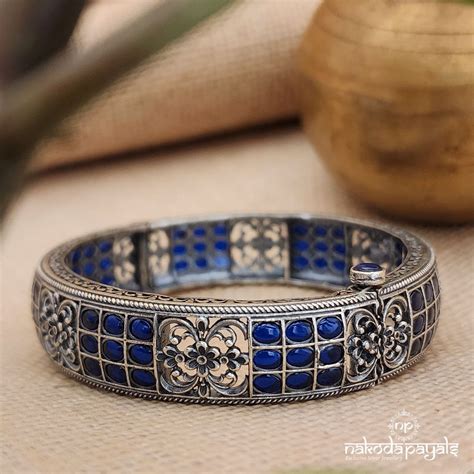 Blue Oxidised Srew Kada (K4929) – Nakoda Payals