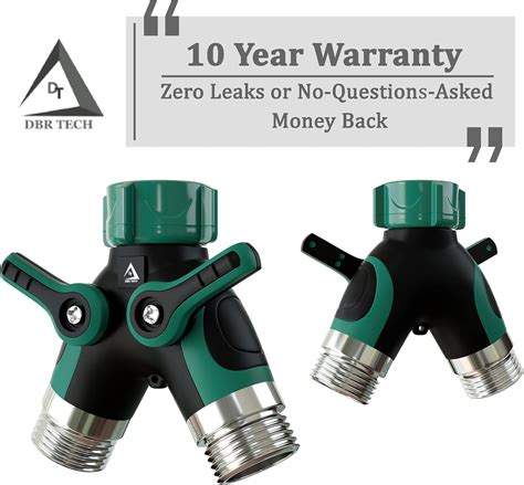 Buy Hose Splitter 2 Way, Heavy Duty Metal Connector, Two Way Garden ...