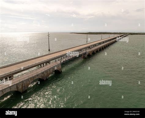 Spanish Harbor Channel Bridge along the Florida Keys in Florida Stock ...