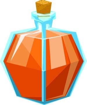 Beautiful Glass Potion Bottle Cartoon Art Vinyl Sticker (4" Tall ...