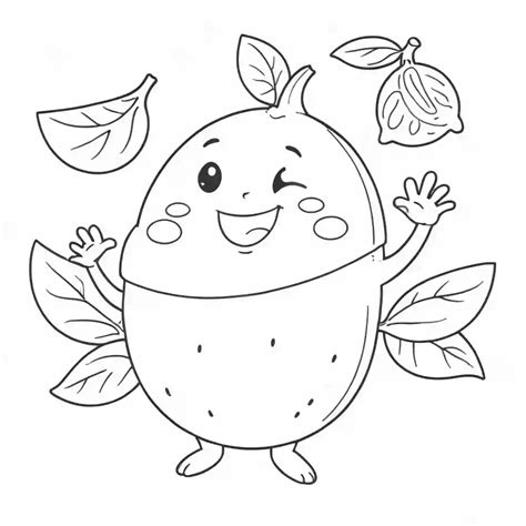Image result for Lemon Cartoon Coloring