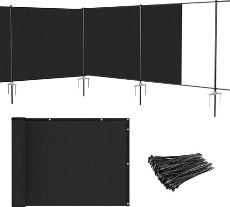 Amazon.com : Patio 5' x 24' Outdoor Privacy Screen Freestanding ...