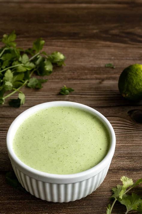 Cilantro Lime Crema Sauce - Simply Scrumptious Eats