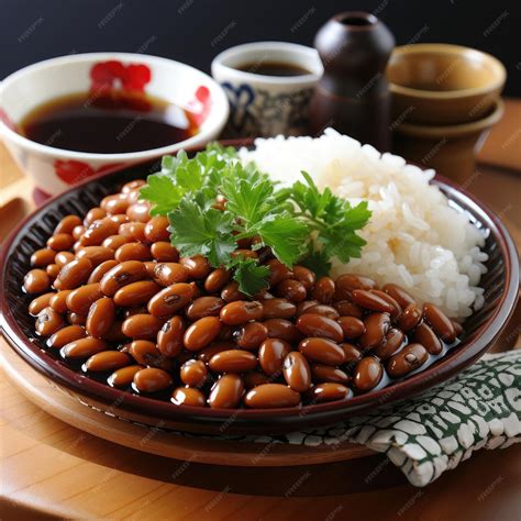 Premium Photo | Natto Fermented soybeans known for their unique slimy texture and strong ...