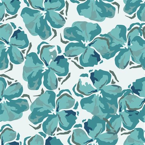 A blue and green floral pattern with the word blue on it | Premium Vector