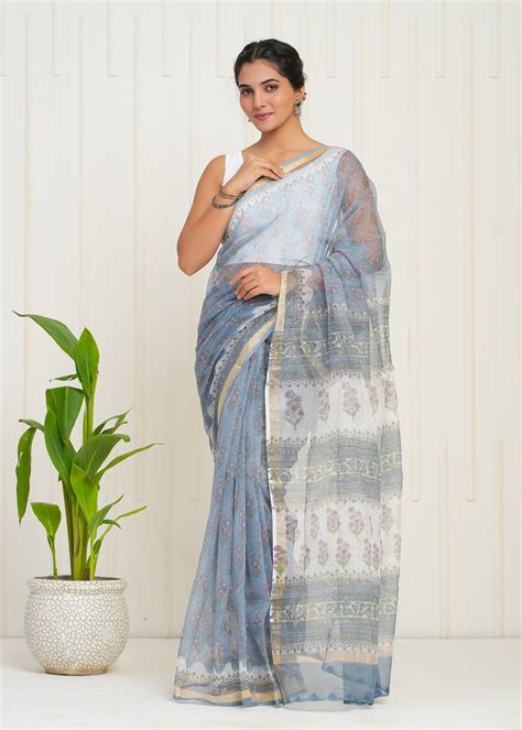 Utsav Kota Doria Saree – Cotton Curio