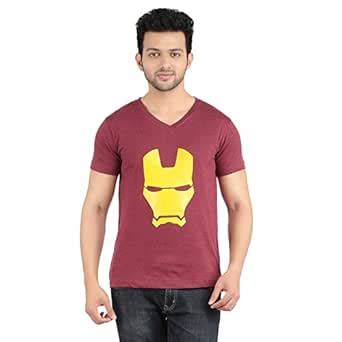 Buy Indian Royals Maroon Melange V-N Tshirt(IR0014-MMVNHS-IM-L) at ...