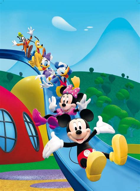 Download Mickey Mouse Clubhouse Friend Slide Wallpaper | Wallpapers.com
