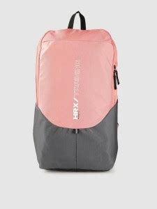 HRX by Hrithik Roshan Unisex Pink & Charcoal Grey Colourblocked 16 Inch ...