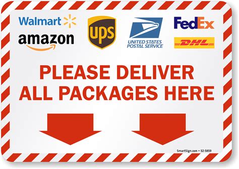 Please Deliver All Packages Here Sign With Graphics, SKU: S2-5859