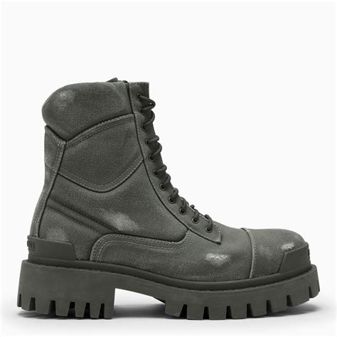 Balenciaga Strike military canvas boot | TheDoubleF