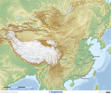 Physical Geography Of China Map - Map