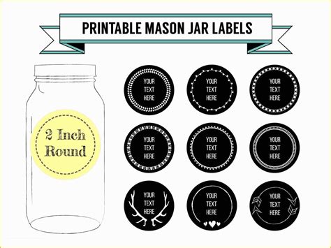 Free Mason Jar Label Templates Of Printable Labels for Jars ...