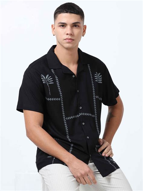 Shop Stylish Printed Cuban Collar Shirt for Men Online