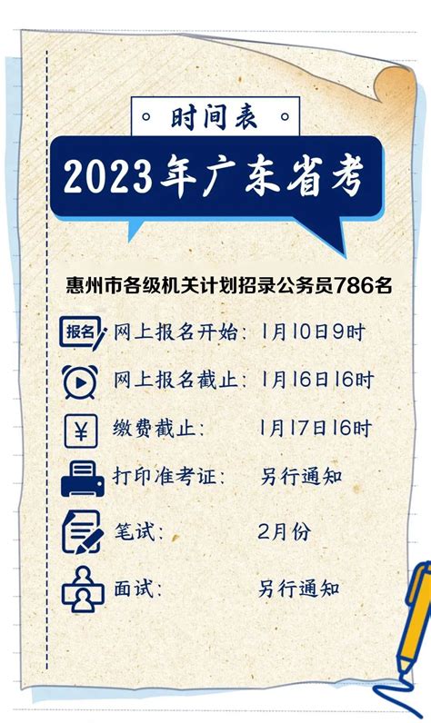 惠州招录786人！广东省2023年考录公务员公告发布！_澎湃号·政务_澎湃新闻-The Paper